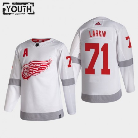 Detroit Red Wings Hockeydrakt Dylan Larkin 71 2020-2021 Reverse Retro Authentic - Barn